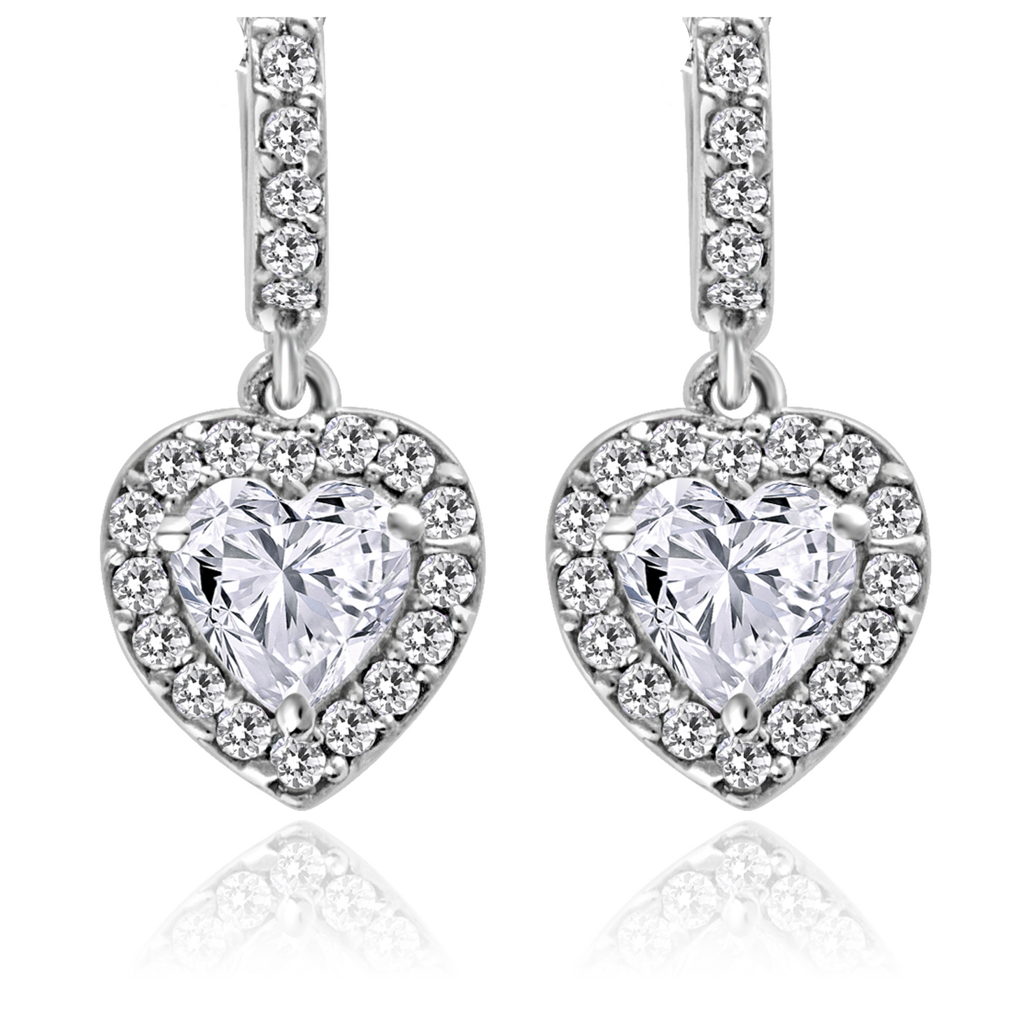 Silver Heart Earrings